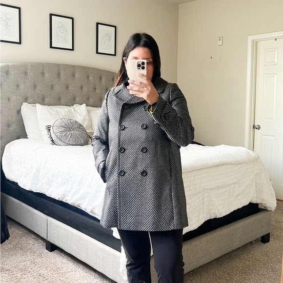 J.Crew Collection Metallic Textured Peacoat - Picture 1 of 7